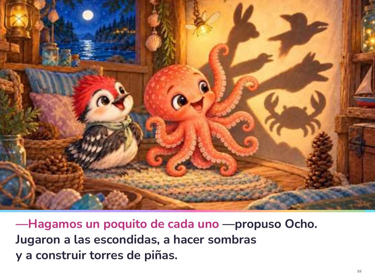Página 26 del libro: juegos de sombras en la casita