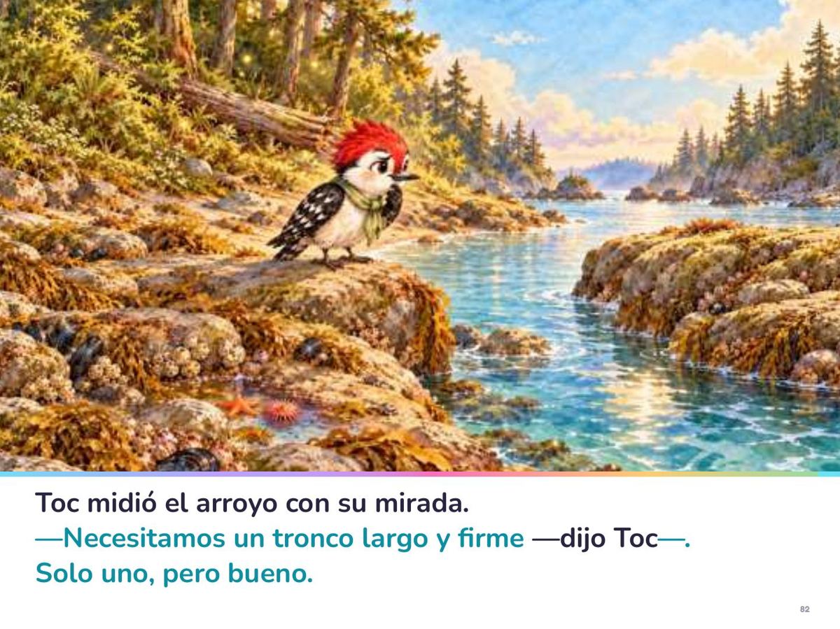 Página 82 del libro: el puente del arroyo